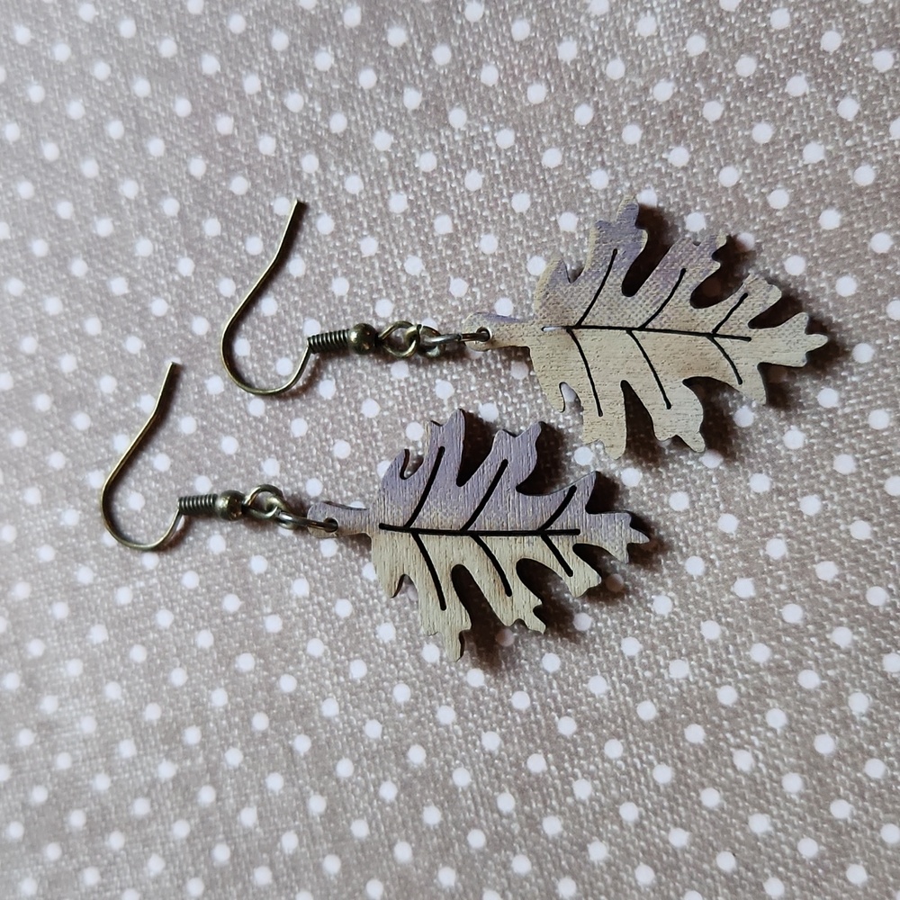 Handmade Leaf Earrings